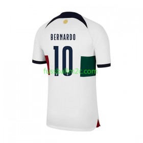 Fußballtrikots Portugal Bernardo 10 Auswärts Trikotsatz WM 2022